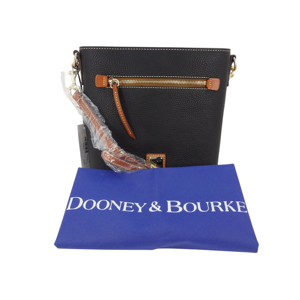 Dooney & Bourke Zip Crossbody Black Pebbled Leather Bag R1920 BL NWT